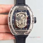 Richard Mille Skull Replica Watch Stainless Steel - Swiss Grade 1